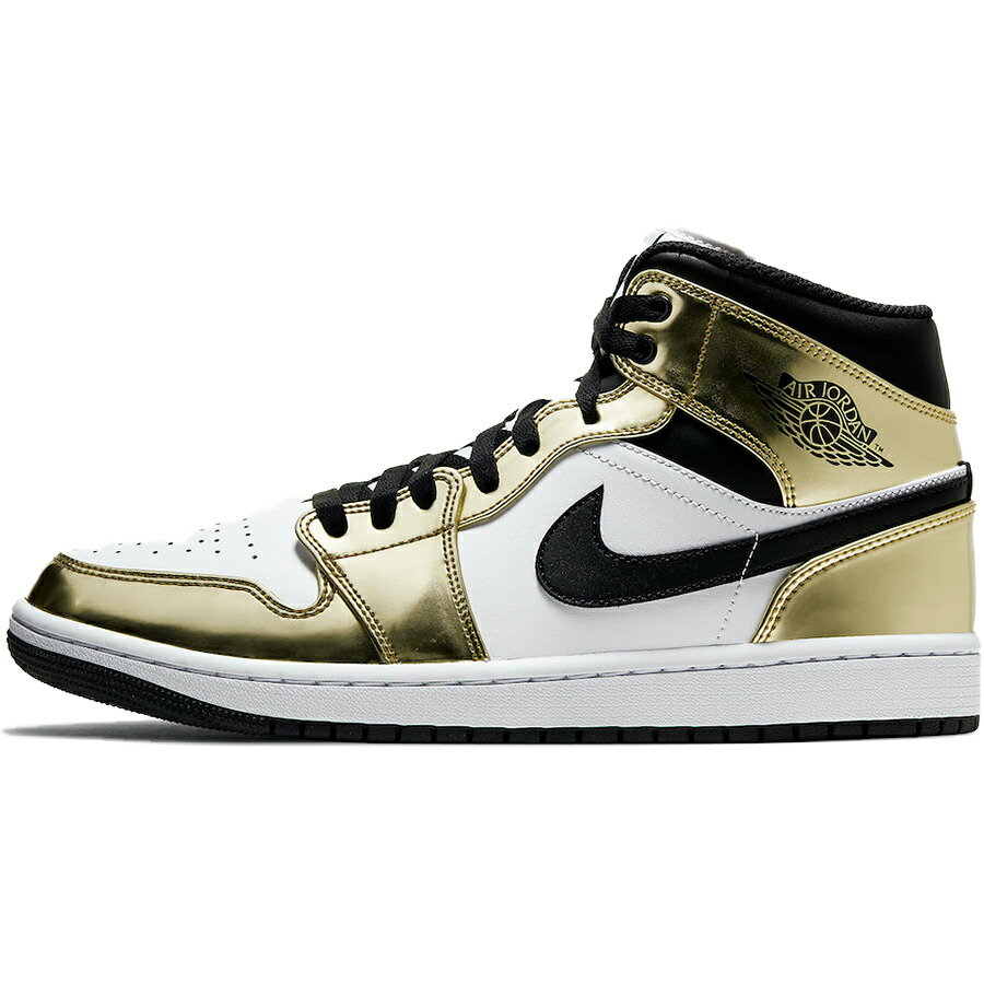 NIKE ナイキ AIR JORDAN 1 MID SE 'METALLIC GOLD' エア ジョーダン ワン ミッド スペシャルエディション "メタリック ゴールド" メンズ レディース スニーカー METALLIC GOLD/BLACK-WHITE メタリックゴールド/ブラック ホワイト DC1419-700