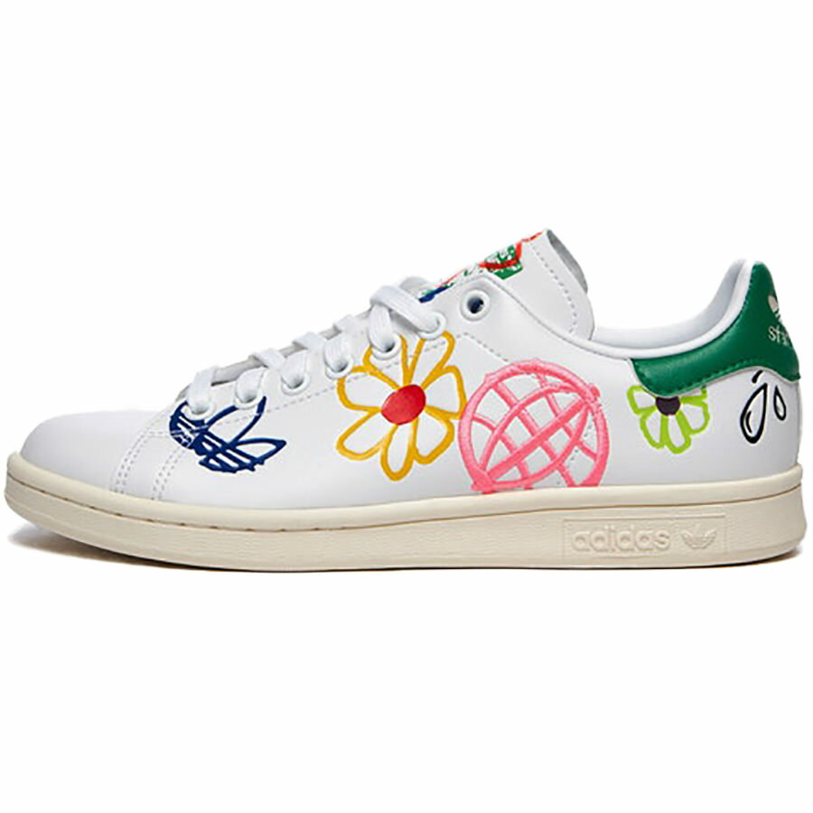 ADIDAS ORIGINALS アディダス オリジナルス WMNS STAN SMITH 039 LARGE DOODLES 039 レディースサイズモデル スタン スミス ラージ ドゥードルズ レディース メンズ スニーカー WHITE/MULTICOLOR FX5653【限定モデル】