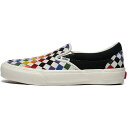 VANS バンズ VAULT CLASSIC SLIP-ON VLT LX PRIDE ヴォルト クラシック スリップオン プライド メンズ レディース スニーカー WOVEN LEATHER RAINBOW/MARSHMALLOW VN0A3QXY5A8【限定モデル】