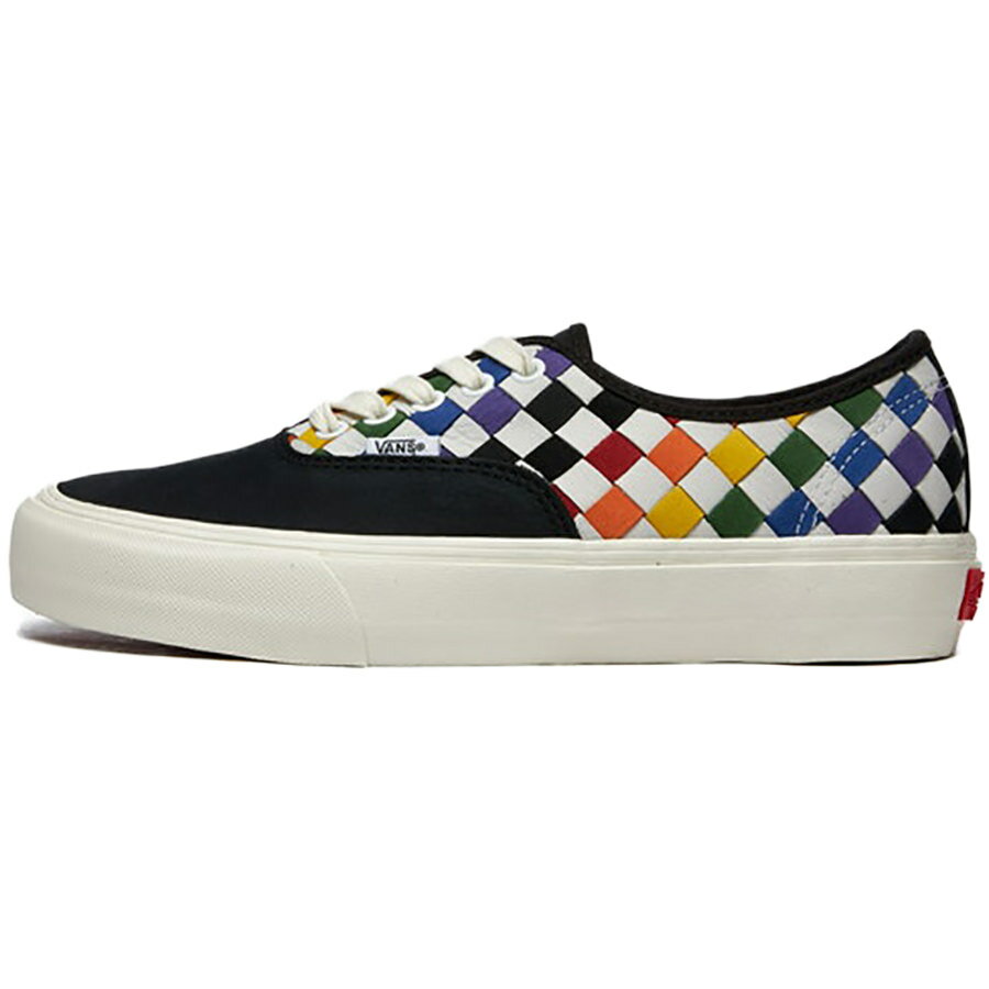 ヴァンズ レザースニーカー メンズ VANS バンズ VAULT AUTHENTIC VLT LX "PRIDE" ヴォルト オーセンティック "プライド" メンズ レディース スニーカー WOVEN LEATHER RAINBOW/MARSHMALLOW VN0A4CS45A8【限定モデル】