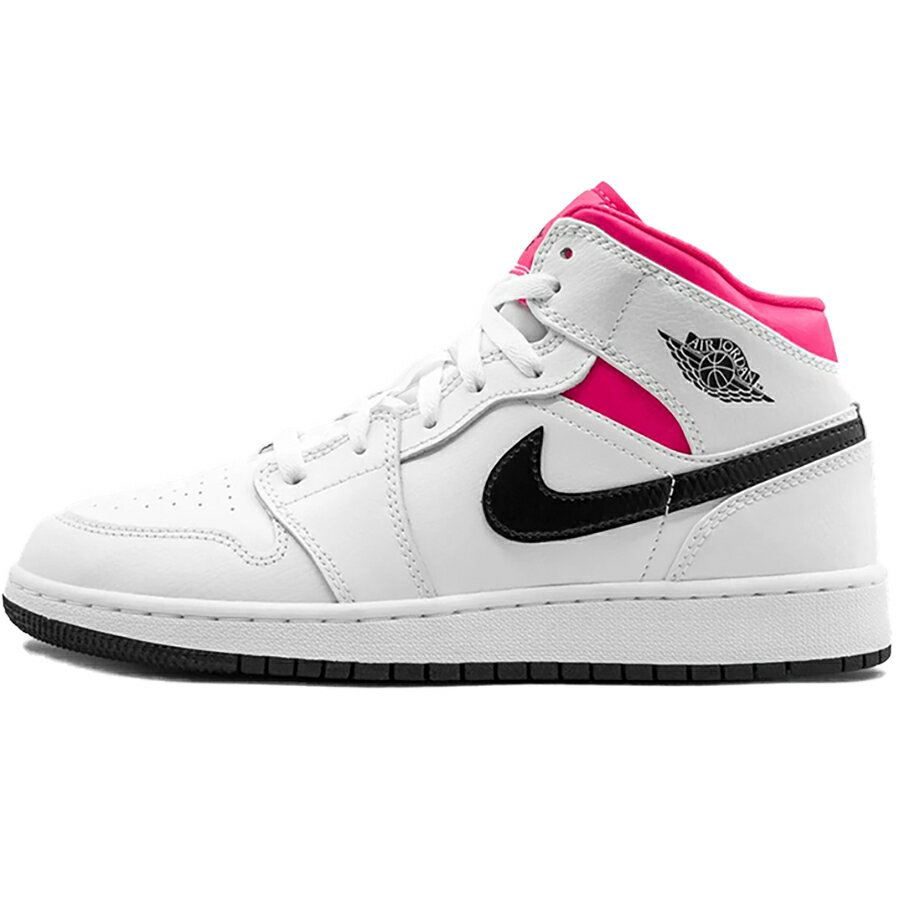 NIKE ナイキ AIR JORDAN 1 RETRO MID GS 039 HYPER PINK 039 キッズサイズモデル エアジョーダン1 レトロ ハイパー ピンク キッズ レディース スニーカー WHITE/BLACK-HYPER PINK 555112-106【海外展開 日本未入荷】