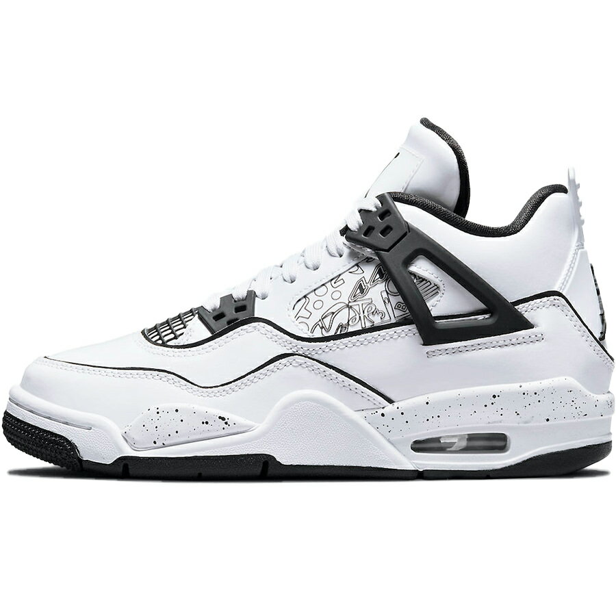 NIKE ナイキ AIR JORDAN 4 RETRO GS 039 DIY 039 キッズサイズモデル エア ジョーダン 4 レトロ ドゥ イット ユアセルフ キッズ レディース スニーカー WHITE/BLACK-VOLT DC4101-100【海外展開 日本未入荷】