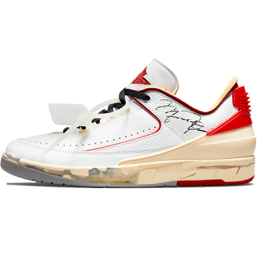 NIKE ナイキ OFF-WHITE X AIR JORDAN 2 RETRO LOW SP 039 WHITE VARSITY RED 039 オフホワイト X エア ジョーダン 2 レトロ ロー SP 039 ホワイト バーシティ レッド 039 メンズ レディース スニーカー WHITE/VARSITY RED/BLACK DJ4375-106【限定完売モデル】