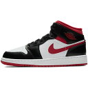 NIKE ナイキ AIR JORDAN 1 MID GS 039 BLACK GYM RED 039 キッズサイズモデル エアジョーダン1 ミッド ブラック ジム レッド キッズ レディース スニーカー WHITE/GYM RED/BLACK DJ4695-122【限定完売モデル】