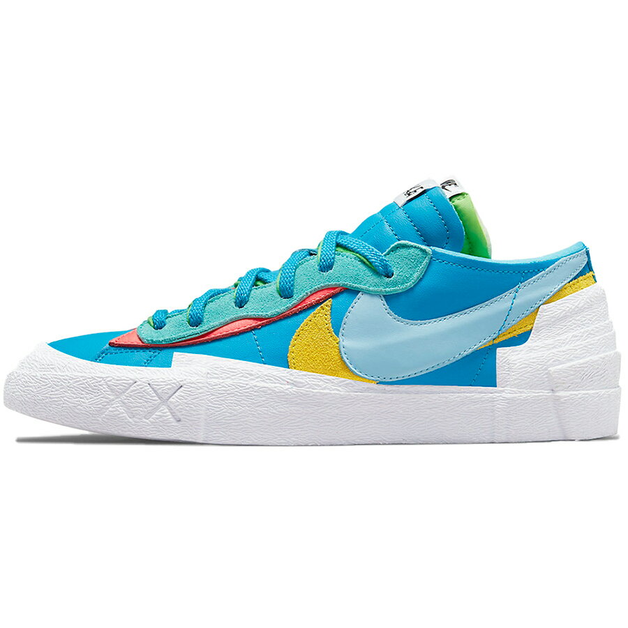 NIKE ナイキ KAWS X SACAI X BLAZER LOW 'NEPTUNE BLUE' カウズ X サカイ X ブレーザー ロー 'ネプチューン ブルー' メンズ レディース スニーカー NEPTUNE BLUE/LIGHT BLUE PINK YELLOW DM7901-400【限定完売モデル】