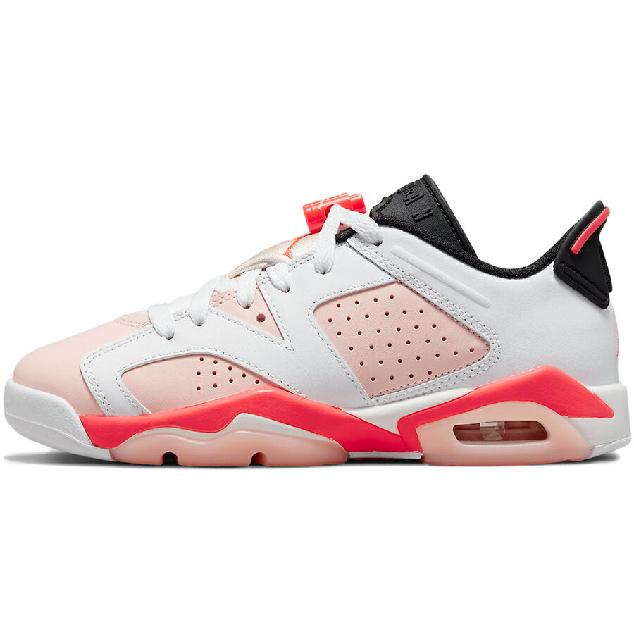 NIKE ナイキ AIR JORDAN 6 RETRO LOW GS 039 INFRARED 039 キッズサイズモデル エアジョーダン 6 レトロ ロー アトモスフィア キッズ レディース スニーカー WHITE/ATMOSPHERE/INFRARED 23 768878-102【海外展開 日本未入荷】