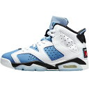 NIKE iCL AIR JORDAN 6 RETRO GS 'UNC HOME' LbYTCYf GA W[_ 6 g 'UNC z[' LbY fB[X Xj[J[ UNIVERSITY BLUE/WHITE/COLLEGE NAVY/BLACK 384665-410y芮fz