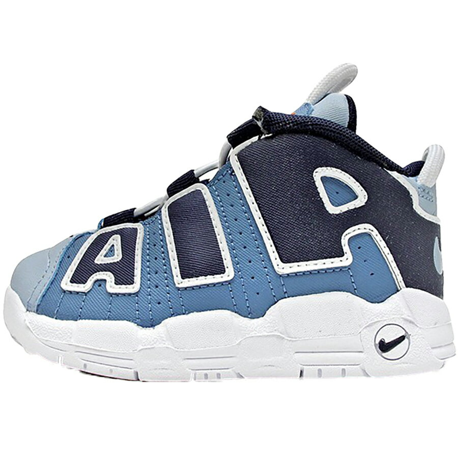 NIKE ナイキ AIR MORE UPTEMPO BT 'DENIM' ベビーサイズモデル エア モア アップテンポ 'デニム' ベビー スニーカー OCEAN FOG/BLACKENED BLUE/TOTAL ORANGE CK0825-404