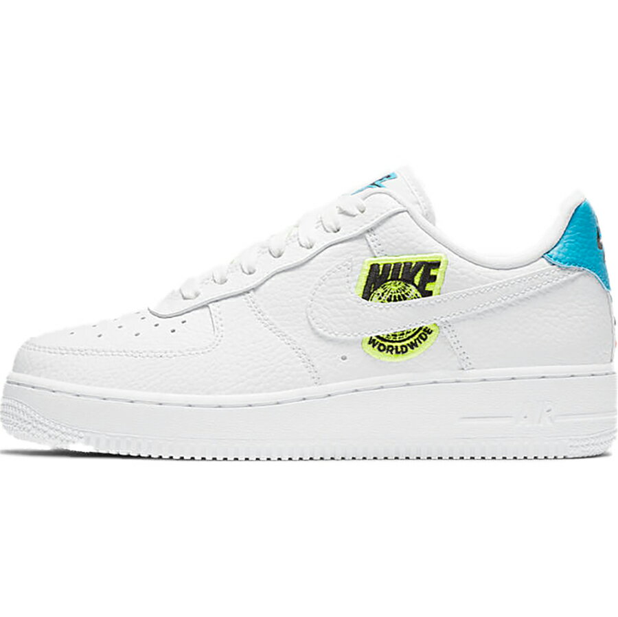 NIKE ナイキ WMNS AIR FORCE 1 '07 SE 'WORLDWIDE PACK - VOLT' ウィメンズサイズモデル エア フォース 1 '07 SE 'ワールドワイド パック ボルト' レディース メンズ スニーカー WHITE/VOLT/LASER BLUE/WHITE CT1414-101