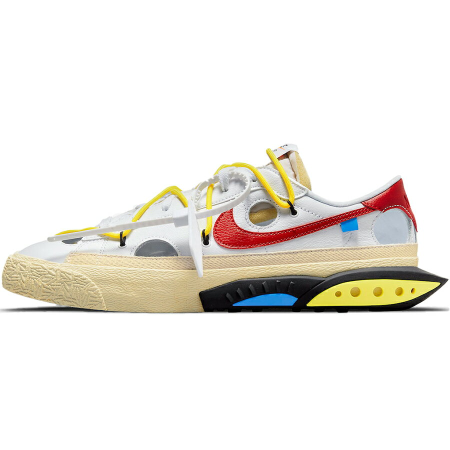 NIKE ナイキ OFF-WHITE X BLAZER LOW 039 WHITE UNIVERSITY RED 039 オフホワイト × ナイキ ブレーザー ロー ホワイト アンド ユニバーシティ レッド メンズ レディース スニーカー WHITE/UNIVERSITY RED DH7863-100【限定完売モデル】