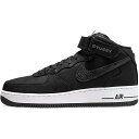 NIKE ナイキ STUSSY X AIR FORCE 1 MID 039 BLACK SNAKESKIN 039 ステューシー × エア フォース ワン ミッド ブラック スネーク スキン メンズ レディース スニーカー BLACK/BLACK/WHITE DJ7840-001【限定完売モデル】