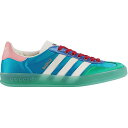 ADIDAS ORIGINALS アディダス オリジナルス WMNS GAZELLE X GUCCI 'LIGHT BLUE SUEDE' ウィメンズサイズモデル ガゼル X グッチ 'ライト ブルー スエード' レディース メンズ スニーカー BLUE/GREEN/PINK/RED 707867U7R103660【限定完売モデル】