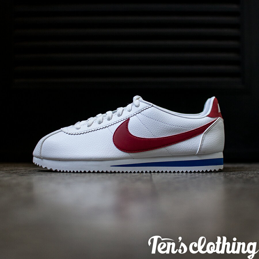 NIKE iCL CLASSIC CORTEZ LEATHER NVbN Rebc U[ Y fB[X Xj[J[ White/Varsity Red/Varsity Royal zCg/@[VeBbh/o[VeBC 749571-154y胂fz harusport_d19