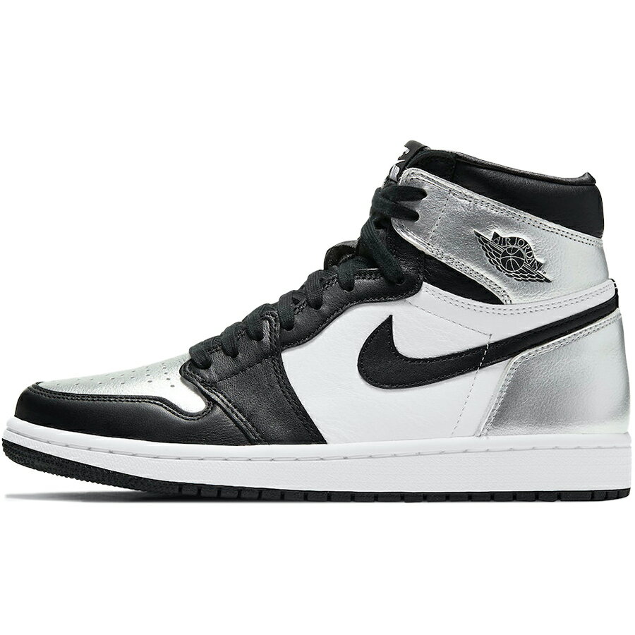 NIKE ナイキ WMNS AIR JORDAN 1 RETRO HIGH OG 039 SILVER TOE 039 ウィメンズサイズモデル エアジョーダン1 ハイ OG シルバー トゥ レディース メンズ スニーカー BLACK/METALLIC SILVER/WHITE/BLACK CD0461-001【限定完売モデル】