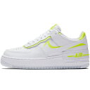 NIKE ナイキ WMNS AIR FORCE 1 SHADOW 039 VOLT 039 ウィメンズサイズ モデル エア フォース 1 シャドウ ボルト レディース メンズ スニーカー WHITE/WHITE LEMON/VENOM CI0919-104【海外展開 日本未入荷】