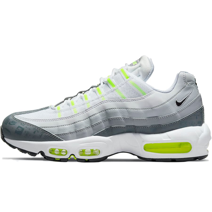 NIKE ナイキ AIR MAX 95 039 LOGOS PACK - WHITE NEON 039 エア マックス 95 ロゴス パック ホワイト ネオン メンズ レディース スニーカー WHITE/COOL GREY/WOLF GREY/BLACK DH8256-100【限定完売モデル】