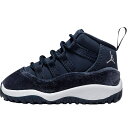 NIKE iCL AIR JORDAN 11 RETRO TD 'MIDNIGHT NAVY VELVET' xr[TCYf GAW[_11 g 