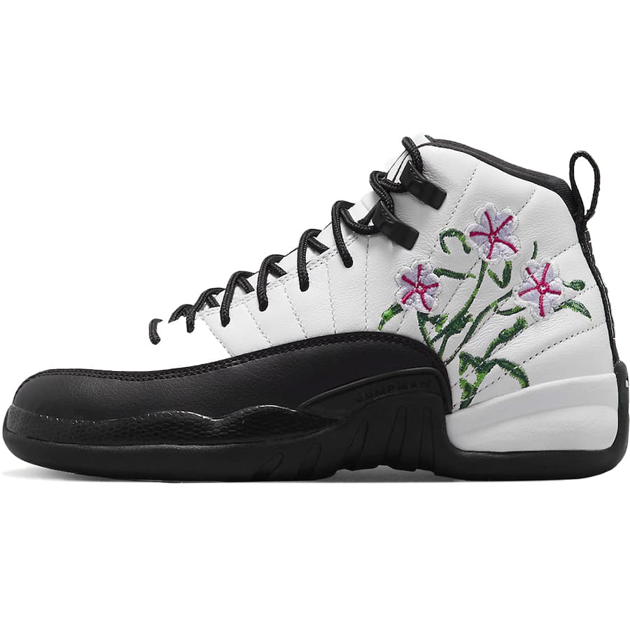 NIKE ナイキ AIR JORDAN 12 RETRO GS 039 FLORAL 039 キッズサイズモデル エア ジョーダン 12 レトロ フローラル キッズ レディース スニーカー WHITE/VIVID GREEN/LAVENDER MIST/BLACK DR6956-100【海外展開 日本未入荷】