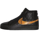 NIKE ナイキ SUPREME X ZOOM BLAZER MID QS SB 'BLACK SNAKESKIN' シュプリーム × ズーム ブレーザー ミッド QS SB 