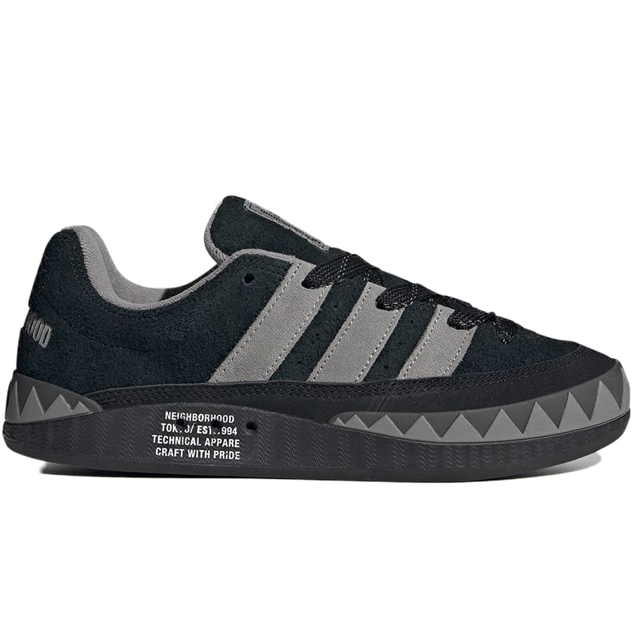 ADIDAS ORIGINALS アディダス オリジナルス NEIGHBORHOOD X ADIMATIC 039 BLACK 039 ネイバーフッド × アディマティック ブラック メンズ レディース スニーカー CORE BLACK/SOLID GREY/DGH SOLID GREY HP6770【限定完売モデル】