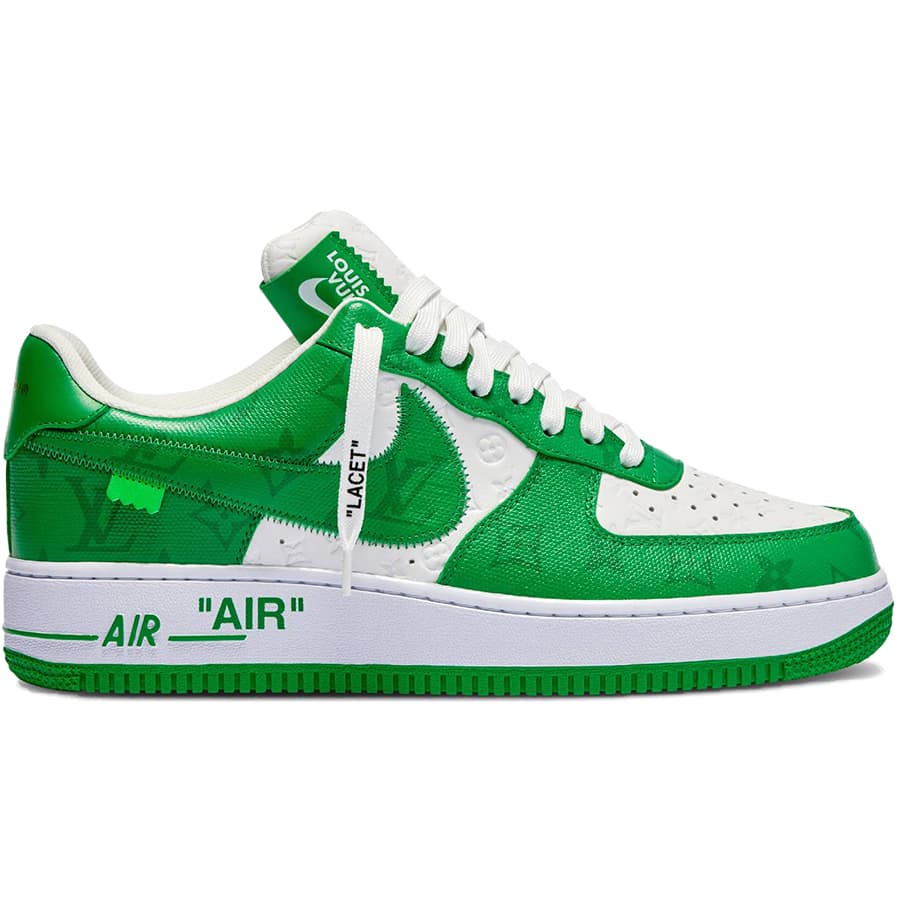 NIKE ナイキ LOUIS VUITTON X AIR FORCE 1 LOW 039 WHITE GYM GREEN 039 ルイ ヴィトン X エア フォース 1 ロー 039 ホワイト ジム グリーン 039 メンズ レディース スニーカー WHITE/GYM GREEN LVNAFGREEN【限定完売モデル】