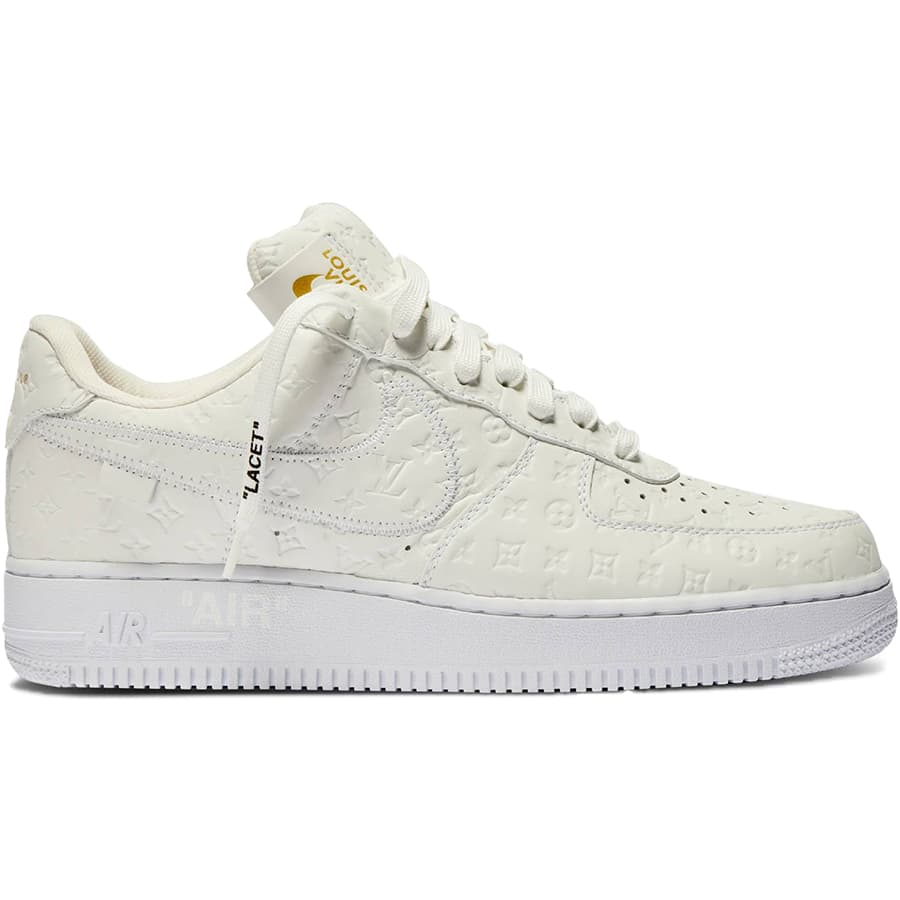 NIKE ナイキ LOUIS VUITTON X AIR FORCE 1 LOW 'TRIPLE WHITE' ルイ ヴィトン X エア フォース 1 ロー 'トリプル ホワイト' メンズ レディース スニーカー WHITE/WHITE/WHITE LVNAFWHITE【限定完売モデル】