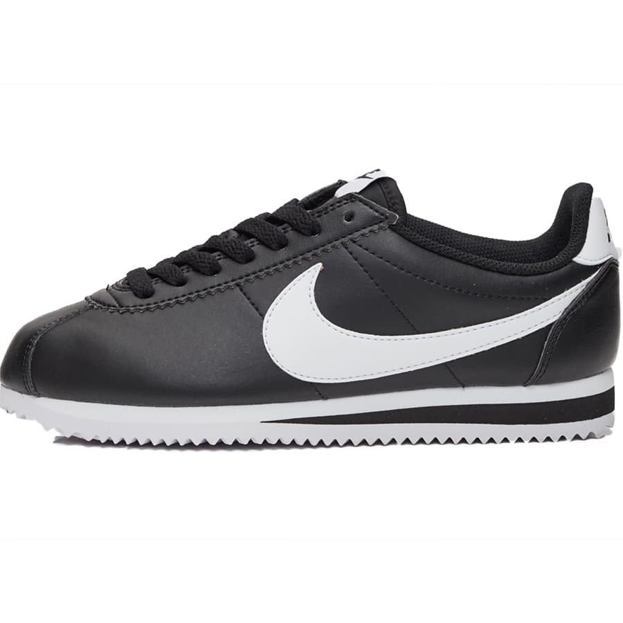 NIKE iCL WMNS CLASSIC CORTEZ LEATHER 'BLACK WHITE' EBYTCYf NVbN Rebc U[ 'ubN zCg' fB[X Y Xj[J[ BLACK/WHITE-WHITE 807471-010y芮fz