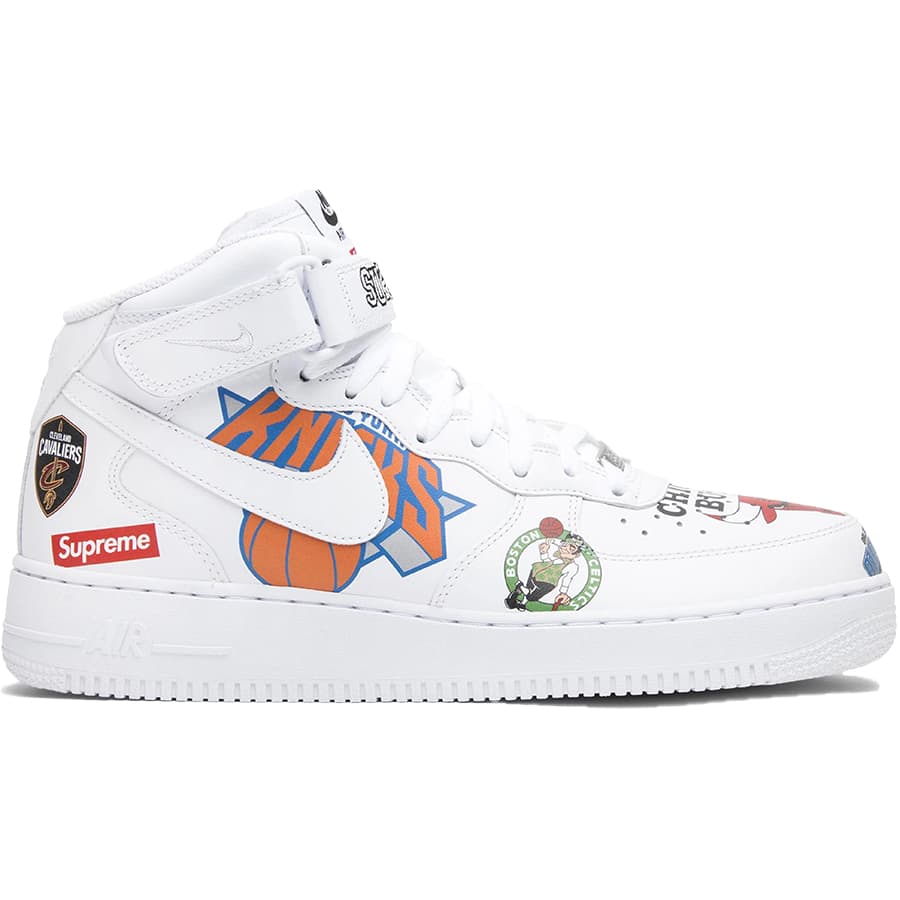 NIKE ナイキ SUPREME X NBA X AIR FORCE 1 MID 07 039 WHITE 039 シュプリーム × NBA × エア フォース 1 ミッド 07 ホワイト メンズ レディース スニーカー WHITE/WHITE AQ8017-100【限定完売モデル】