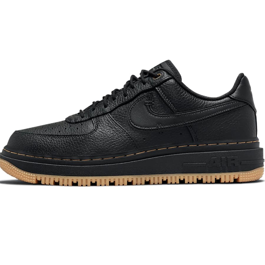 NIKE iCL AIR FORCE 1 LUXE 'BLACK GUM' GA tH[X 1 bNX 