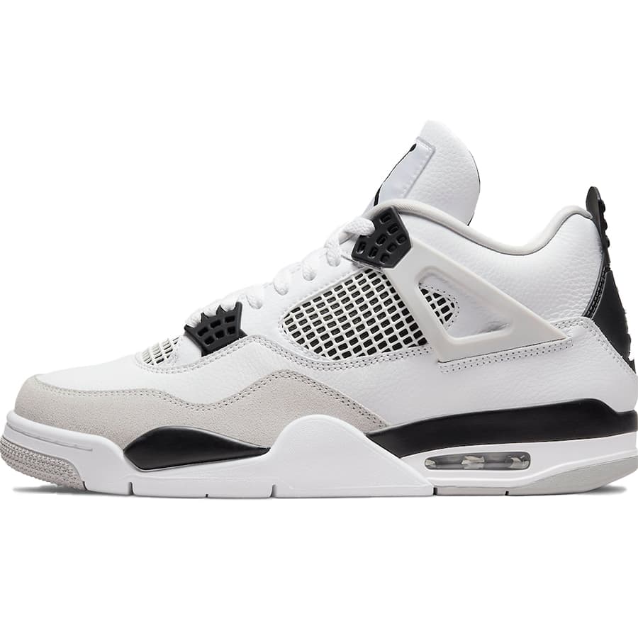 NIKE iCL AIR JORDAN 4 RETRO 'MILITARY BLACK' GA W[_ 4 g '~^[ ubN' Y fB[X Xj[J[ WHITE/BLACK/NEUTRAL GREY DH6927-111y芮fz