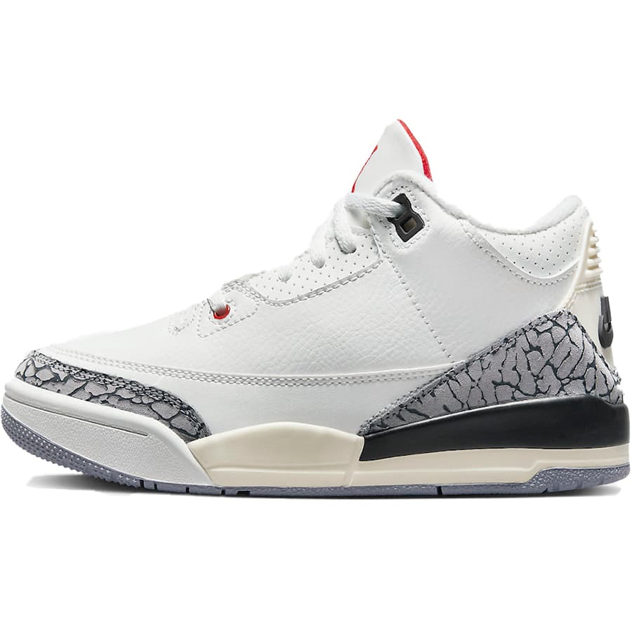 NIKE iCL PS AIR JORDAN 3 RETRO 'WHITE CEMENT REIMAGINED' LbYTCYf GAW[_3 g 