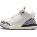 NIKE ナイキ TD AIR JORDAN 3 RETRO 'WHITE CEMENT REIMAGINED' ベビーサイズモデル エアジョーダン3 レトロ 