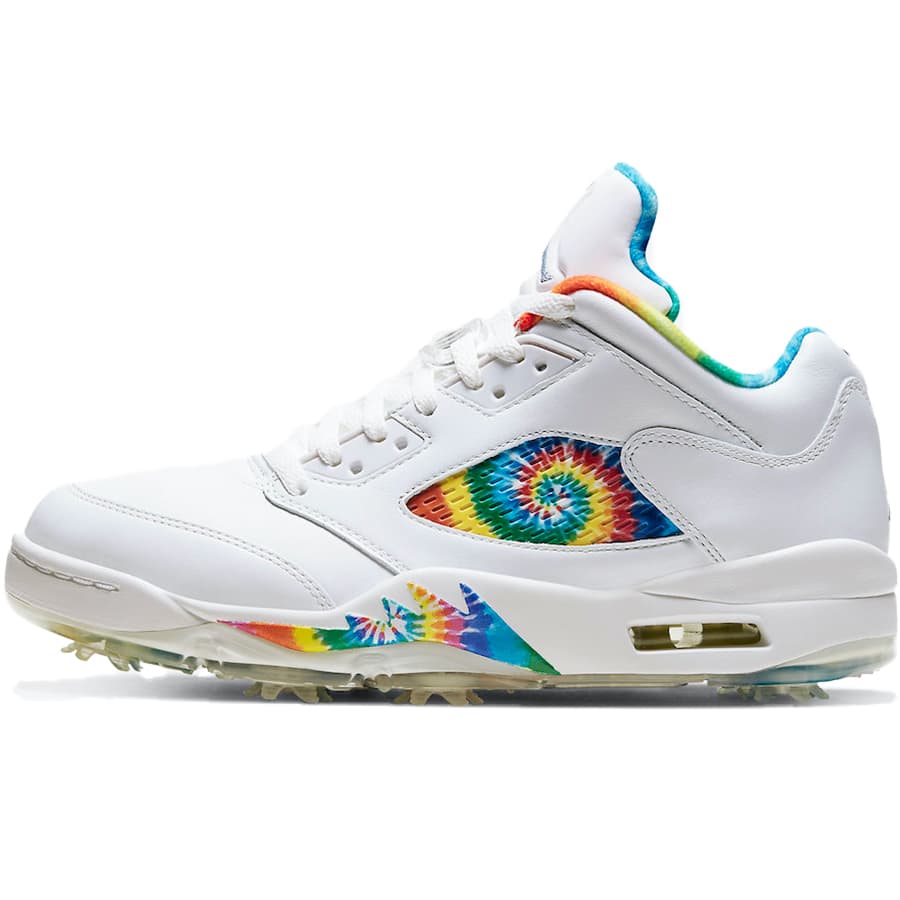 NIKE ナイキ AIR JORDAN 5 LOW GOLF 039 PEACE, LOVE, AND GOLF 039 エア ジョーダン 5 ロー ゴルフ 039 ピース, ラブ, アンド ゴルフ 039 メンズ レディース スニーカー SUMMIT WHITE/DEEP ROYAL/INDIGO FOG/LEMON VENOM CW4205-100【海外展開 日本未入荷】