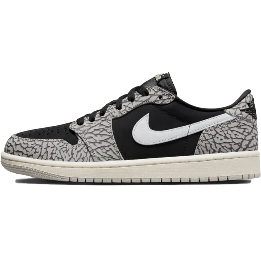 NIKE iCL WMNS AIR JORDAN 1 RETRO LOW OG 'BLACK CEMENT' EBYTCYf GAW[_2 g [ OG 