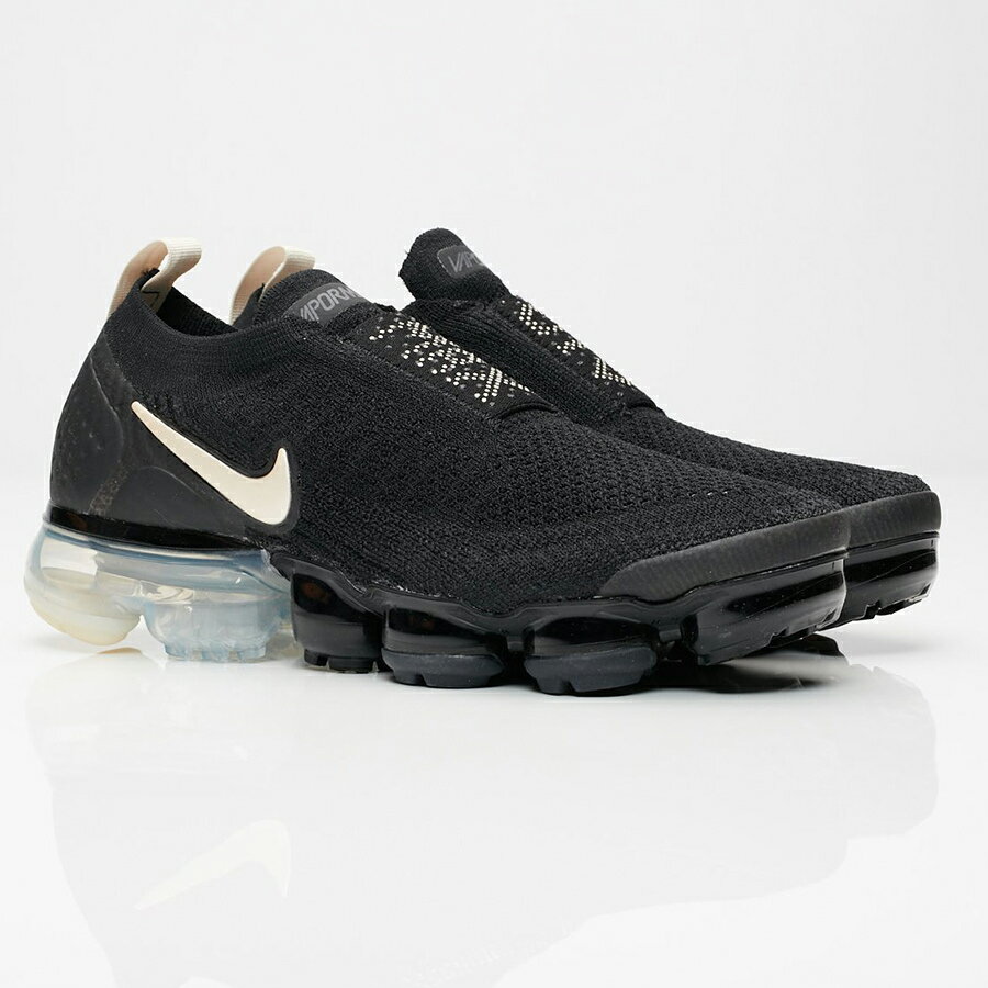 NIKE ナイキ WMNS AIR VAPORMAX FLYKNIT MOC 2 ウイメンズモデル エアヴェイパーマックス フライニット モック2 レディース メンズ スニーカー BLACK/LIGHT CREAM/WHITE/THUNDER GREY ブラック/ライトクリーム/ホワイト/サンダーグレー AJ6599-002【海外限定 日本未入荷】