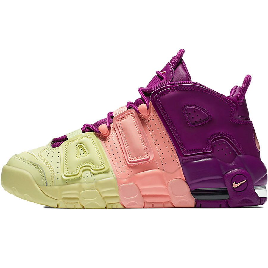 NIKE ナイキ AIR MORE UPTEMPO GS 'LUCKY CHARMS' エア モア アップテンポ ガールズ キッズサイズ スニーカー CITRON TINT/NIGHT PURPLE/BRIGHT GRAPE/PINK TINT シトロンティント/ナイトパープル/ブライトグレープ/ピンクティント AV8237-800