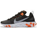 NIKE ナイキ REACT ELEMENT 55 リアクト エレメント 55 メンズ レディース スニーカー BLACK/WOLF GREY-TOTAL ORANGE-WHITE ブラック/ウルフグレー トータルオレンジ ホワイト BQ6166-006【限定モデル】 harusport_d19