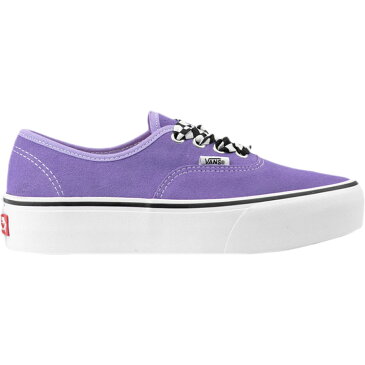 VANS バンズ UA AUTHENTIC PLATFORM 2.0 オーセンティック プラットフォーム2 チャンキー 厚底 メンズ レディース スニーカー (CHECKERBOARD LACE) VIOLET TULIP/TRUE WHITE (チェッカーボード)バイオレットチューリップ/ホワイト VN0A3AV8S1V【海外展開 日本未入荷】