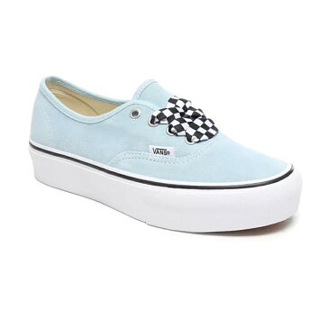 VANS バンズ UA AUTHENTIC PLATFORM 2.0 オーセンティック プラットフォーム2 チャンキー 厚底 メンズ レディース スニーカー (CHECKERBOARD LACE) COOL BLUE/TRUE WHITE (チェッカーボードレース)クールブルー/トゥルーホワイト VN0A3AV8S1X【海外展開 日本未入荷】