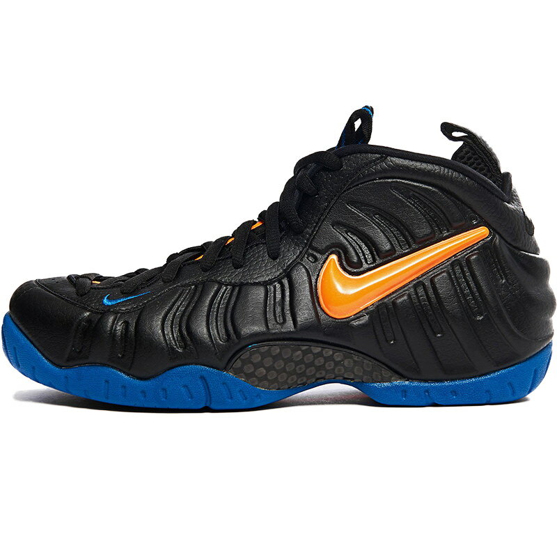 NIKE ナイキ AIR FOAMPOSITE PRO 039 KNICKS 039 エア フォームポジット プロ ニックス メンズ レディース スニーカー BLACK/BATTLE BLUE-TOTAL ORANGE ブラック/バトルブルー-トータルオレンジ 624041-010【限定モデル】