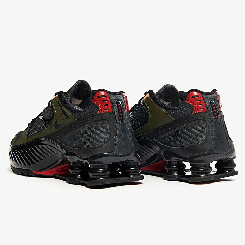 NIKE ナイキ W SHOX ENIGMA ウイメンズモデル ショックス エニグマ レディース メンズ スニーカー BLACK/ANTHRACITE-CARGO KHAKI-GYM RED ブラック/アンスラサイト-カーゴカーキ-ジムレッド BQ9001-002【海外展開 日本未入荷】