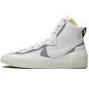 NIKE ナイキ SACAI X BLAZER MID 039 WHITE GREY 039 サカイ×ブレザー ミッド ホワイト グレー メンズ レディース スニーカー WHITE/WOLF GREY ホワイト/ウルフグレー BV0072-100【限定完売モデル】