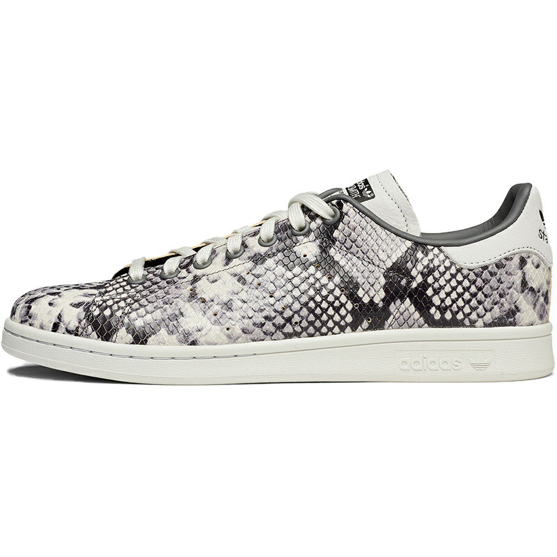 ADIDAS ORIGINALS アディダス オリジナルス STAN SMITH 'SNAKESKIN' スタン スミス "スネーク スキン" メンズ レディース スニーカー CRYSTAL WHITE/GREY FOUR/CORE BLACK クリスタルホワイト/グレーフォー/コアブラック EH0151