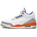 NIKE ナイキ AIR JORDAN 3 RETRO 039 KNICKS 039 エア ジョーダン 3 レトロ ”ニックス メンズ スニーカー WHITE/OLD ROYAL-UNIVERSITY ORANGE-TECH GREY ホワイト/オールドロイヤル-ユニバーシティオレンジ-テックグレイ 136064-148【限定完売モデル】