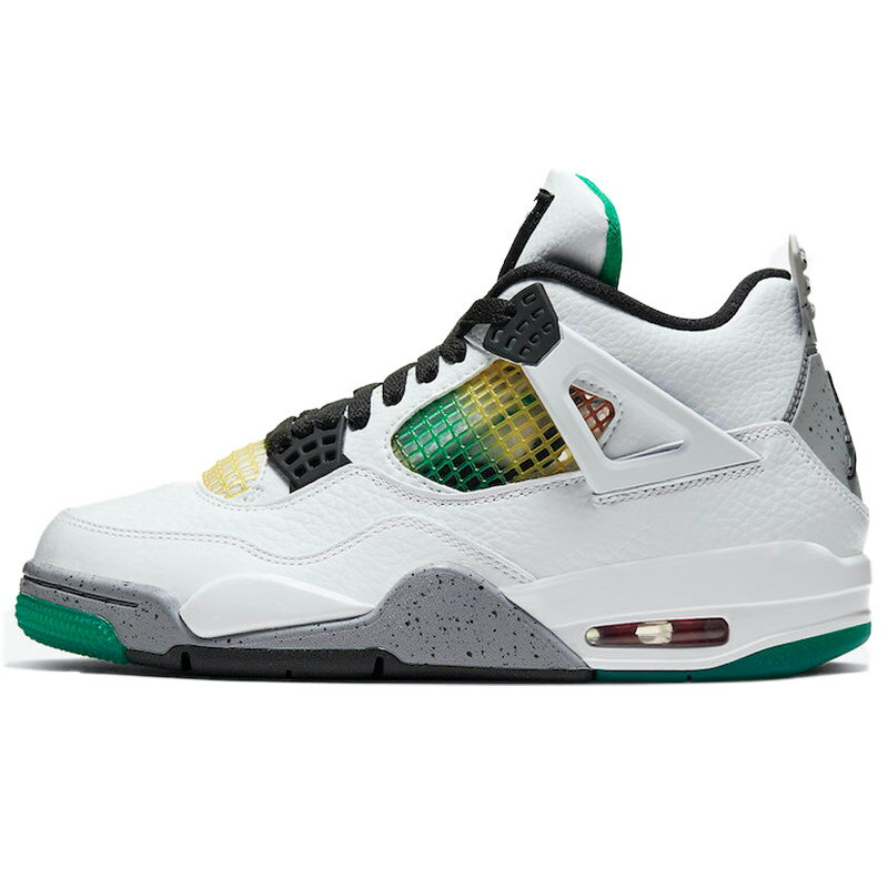 NIKE ナイキ WMNS AIR JORDAN 4 RETRO 039 RASTA 039 ウイメンズモデル エア ジョーダン 4 レトロ ラスタ レディース メンズ スニーカー WHITE/UNIVERSITY RED-LUCID GREEN-BLACK ホワイト/ユニバーシティレッド-ラシッドグリーン-ブラック AQ9129-100【限定モデル】