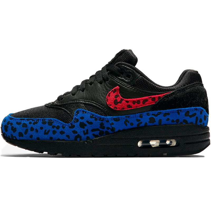 NIKE ナイキ WMNS AIR MAX 1 PREMIUM 'LEOPARD PACK' ウイメンズモデル エア マックス ワン プレミアム "レオパードパック" レディース メンズ スニーカー BLACK/RED-ROYAL ブラック/レッド-ロイヤル BV1977-001