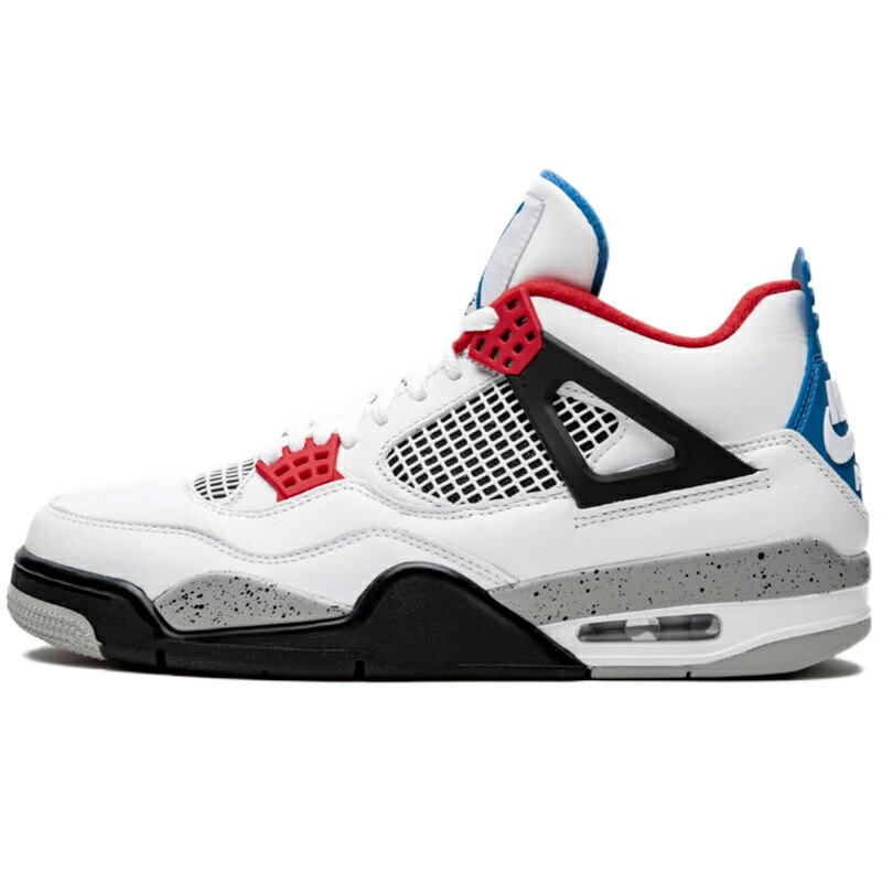 NIKE ナイキ AIR JORDAN 4 RETRO SE 'WHAT THE 4' エア ジョーダン 4 レトロ スペシャルエディション "ホワット ザ フォー" メンズ レディース スニーカー WHITE/MILITARY BLUE-FIRE RED-BLACK-CEMENT GREY CI1184-146