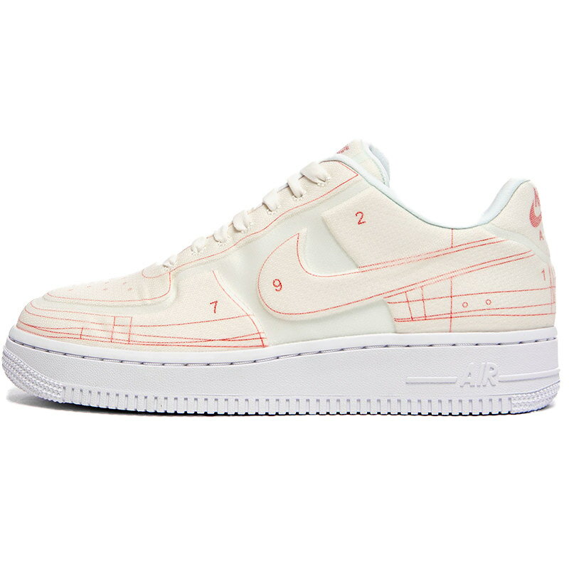 NIKE ナイキ WMNS AIR FORCE 1 07 LOW LX 'SUMMIT WHITE' ウイメンズモデル エア フォース ワン ロー "サミットホワイト" レディース メンズ スニーカー SUMMIT WHITE/SUMMIT WHITE-UNIVERSITY RED サミットホワイト/ユニバーシティレッド CI3445-100