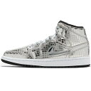 23.5cm NIKE ナイキ WMNS AIR JORDAN 1 MID 039 DISCO BALL 039 ウイメンズモデル エア ジョーダン ワン ミッド ”ディスコ ボール レディース メンズ スニーカー SILVER/WHITE-BLACK シルバー/ホワイト-ブラック CU9304-001【限定モデル】