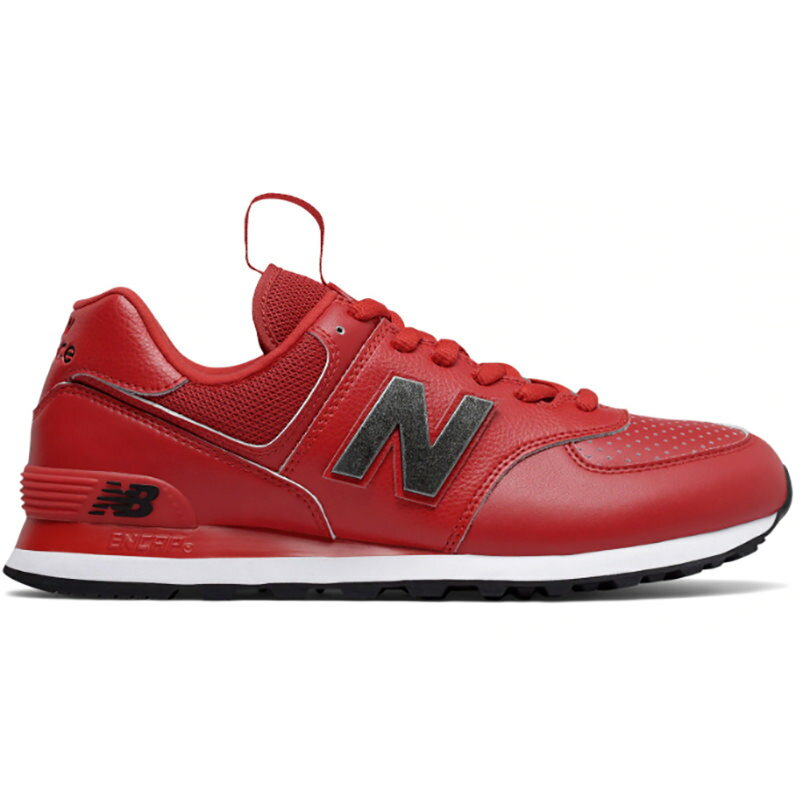 ニューバランス レザースニーカー メンズ NEW BALANCE ニューバランス 574 LEATHER レザー メンズ レディース スニーカー TEAM RED WITH BLACK チームレッド/ブラック ML574SOY【海外展開 日本未入荷】